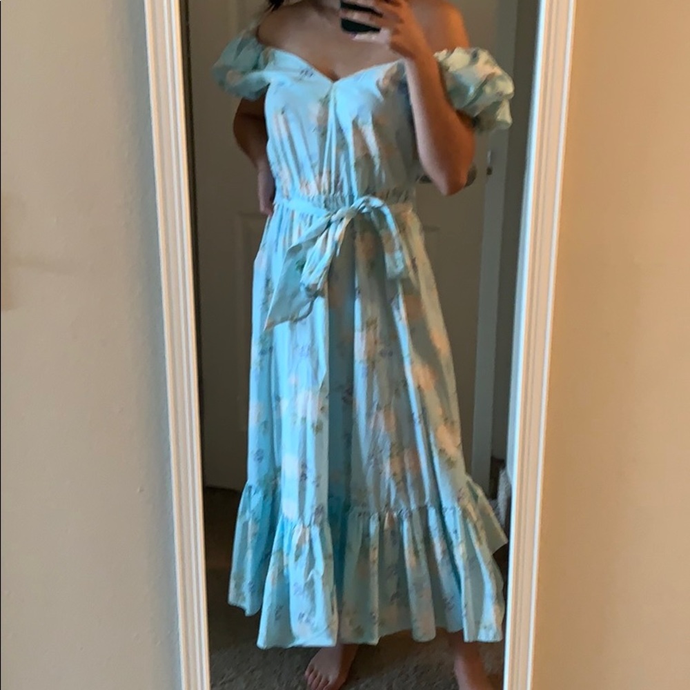 Loveshackfancy Target Blue Dress NWT